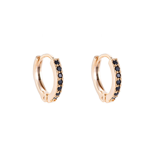 Earrings Mini Diamond Hoop