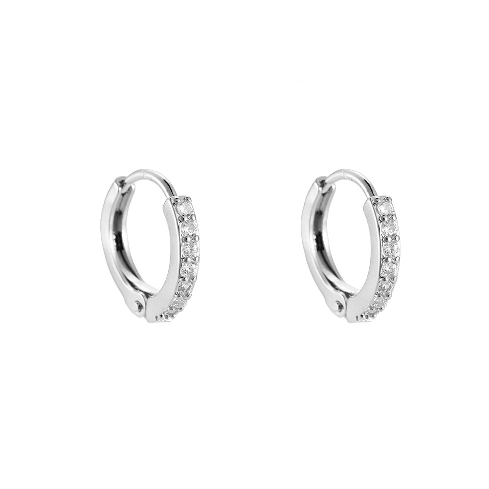 Earrings Mini Diamond Hoop