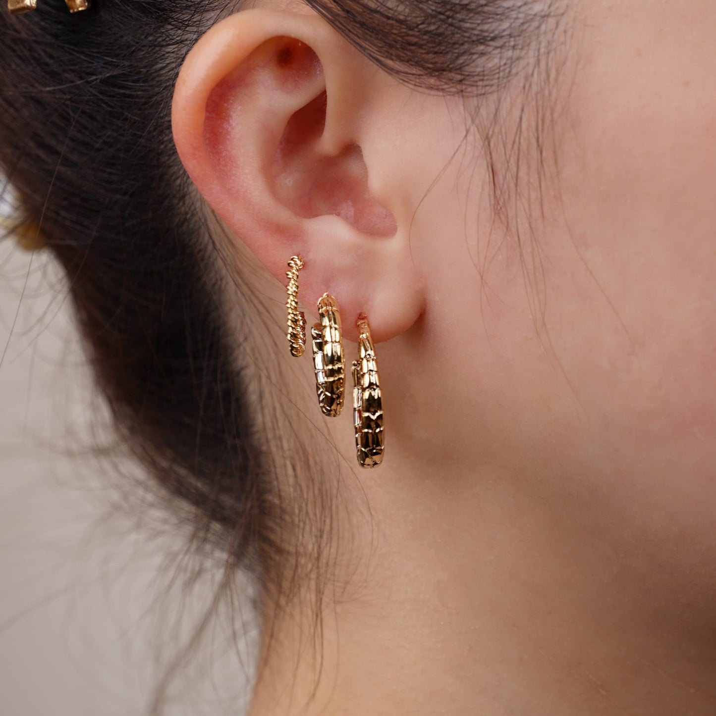 Earrings Snake Skin