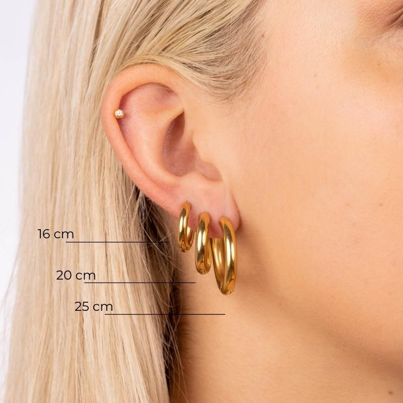 Earrings Basic Hoops Medium