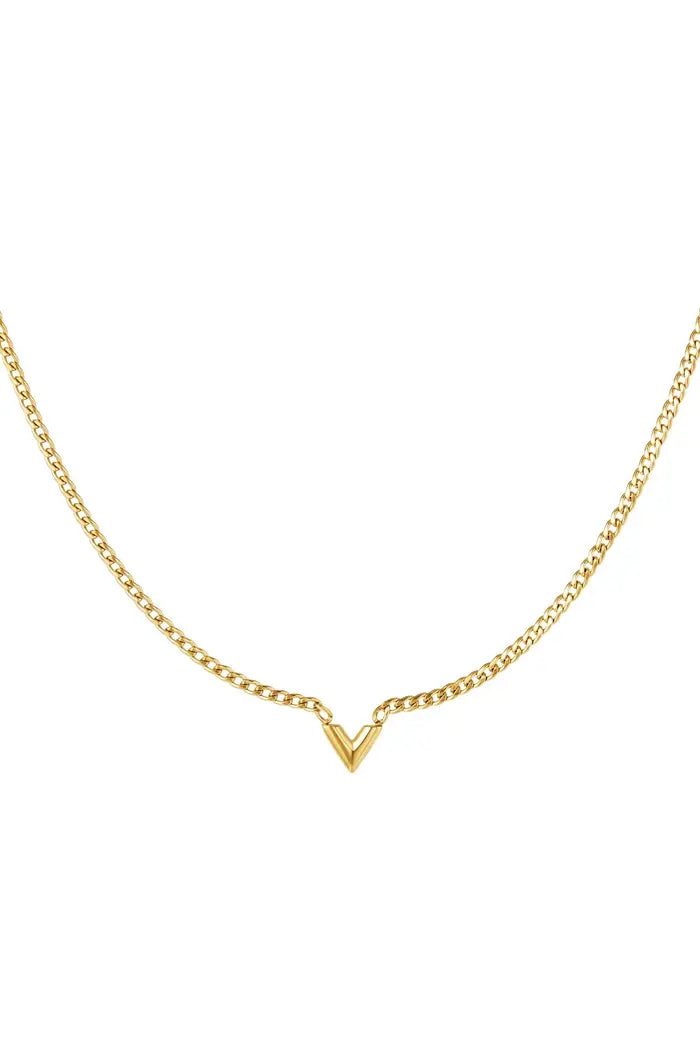 Necklace Letter V