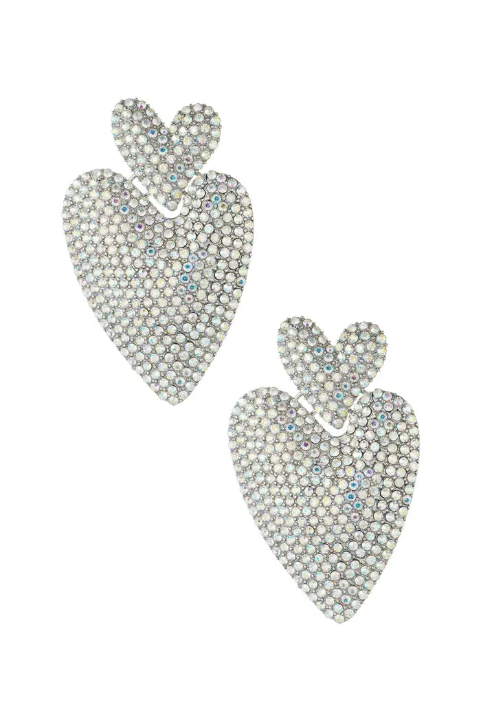 Earrings Double Heart