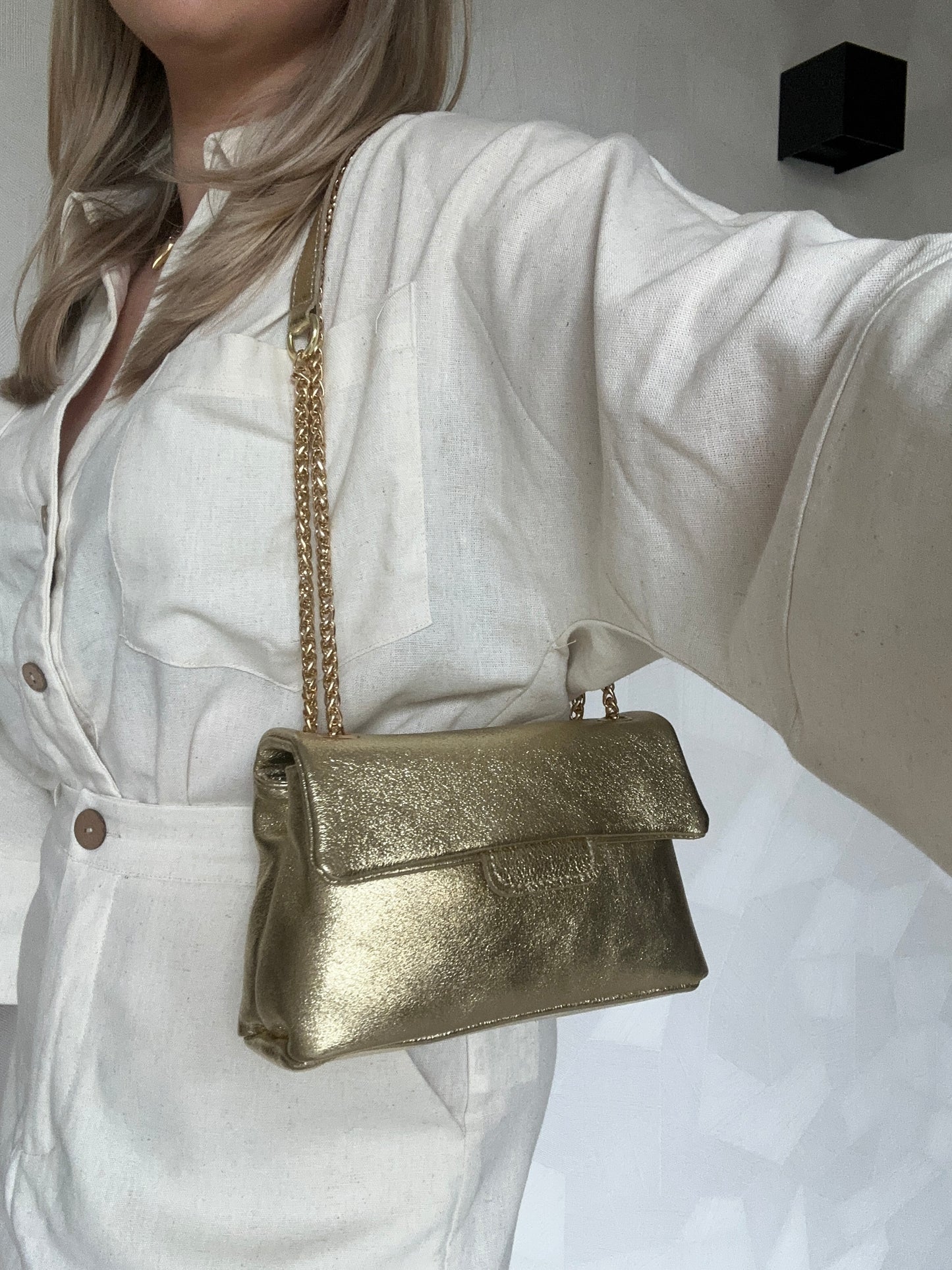 Rainbow Bag Metallic Gold