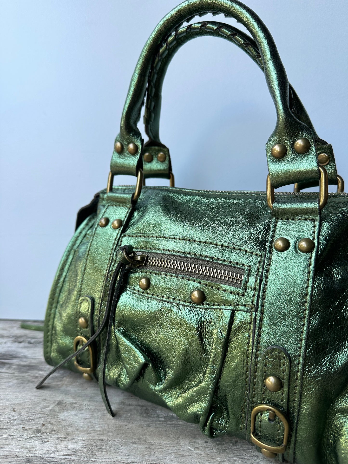 Yara Bag Metallic Green