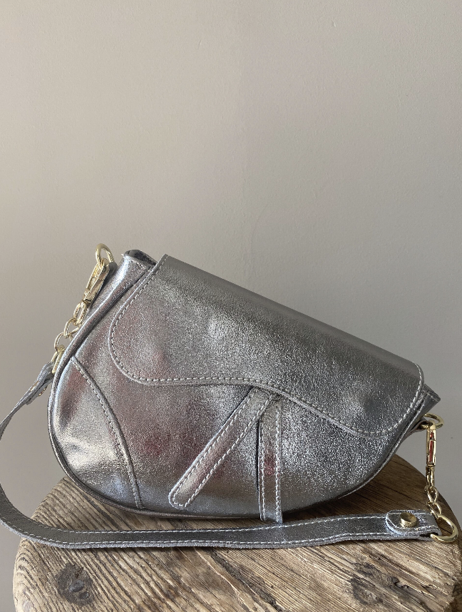 Bo Bag Metallic Silver